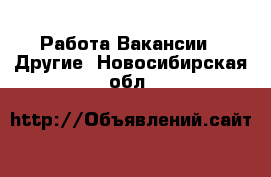 Работа Вакансии - Другие. Новосибирская обл.